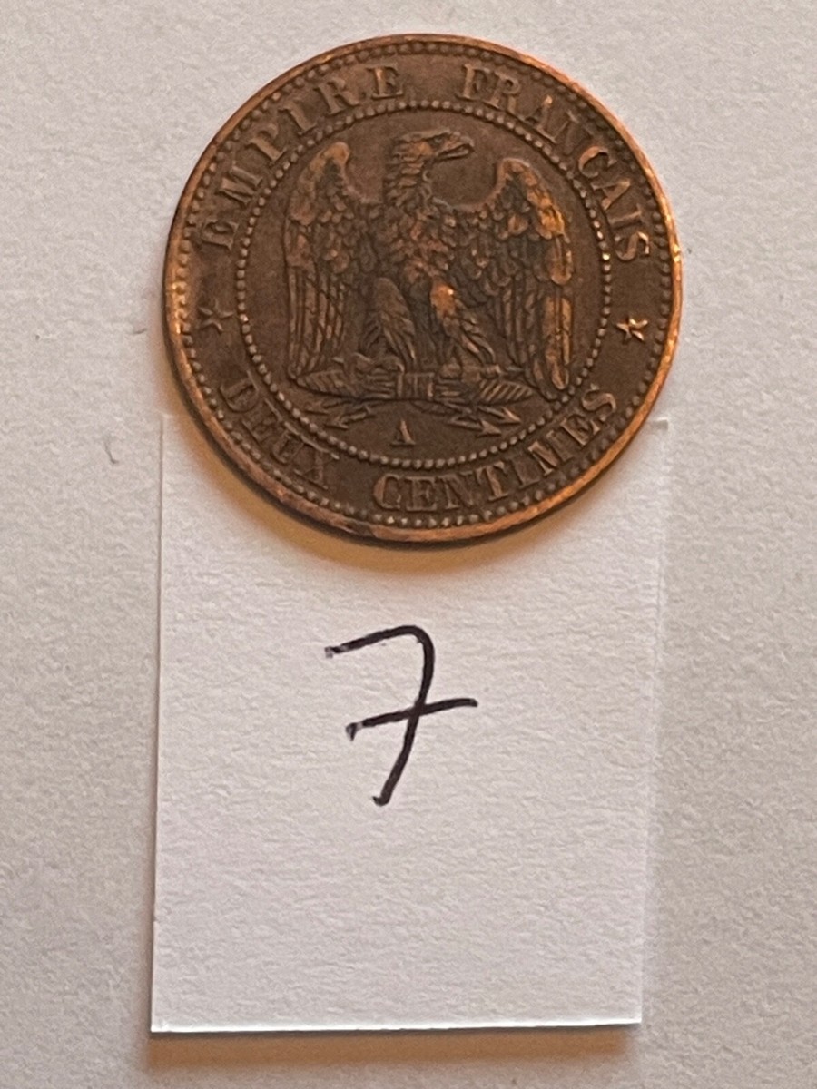 2 Centimes 2 Centimes France, Napoléon III 1855 MA, SUP/FDC, KM# 776.6
