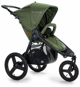 green jogging stroller