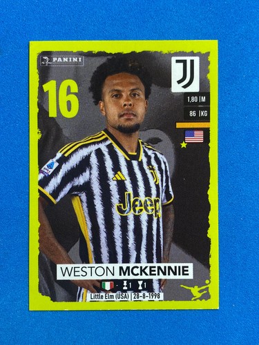 Panini Fußball Figuren 2023-24 2024 Nr.245 Weston McKennie (Juventus) 🇮🇹