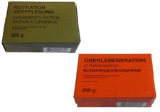 ORIGINAL BW BUNDESWEHR NOTRATION &Uuml;BERLEBENSRATION EPA OUTDOOR VERPFLEGUNG RIEGEL