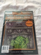 HALLOWEEN HAUNTED HOUSE SPOOKY SCARY SCENE SETTING WALL DECORATION NEW LARGE