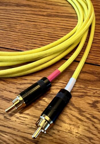 1 Ft. JMB CABLE CO. Audiophile Gold Reference Standard Rca Interconnect Cables - Picture 3 of 4