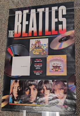 ビートルズのポスター The Beatles Catalog Promo Poster 1987 Capitol CD Releases