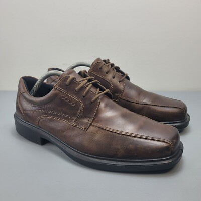 Ecco Dark Brown Leather Men\'s Oxfords 9-9.5 Ecco Oxford Shoes Men main image 3