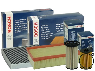 BOSCH 4er Filtersatz Inspektionskit VW GOLF 7 PASSAT TIGUAN AUDI A3 1.6 2.0 TDI