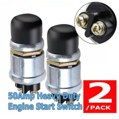 50A 12V Waterproof Car Boat Track Switch Push Button Horn Engine Start Starter