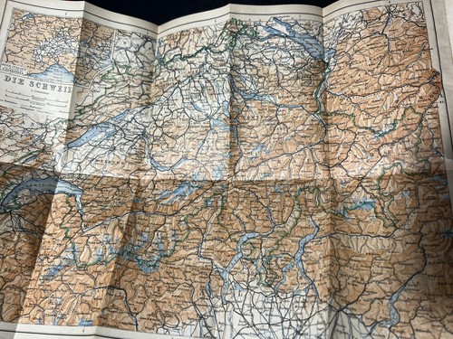BAEDEKER'S SCHWEIZ, CHAMONIX, LUGANER, LANGEN- UND COER SEE. 1920, LEIPZIG - Picture 5 of 19