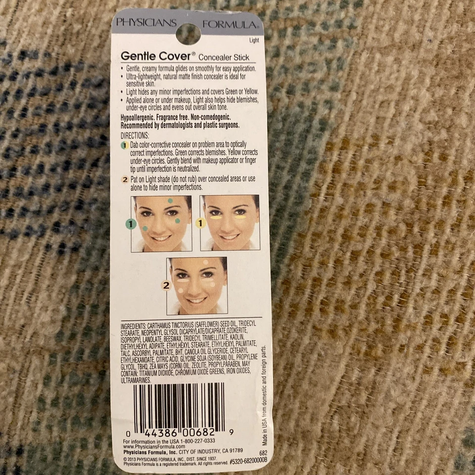 Physicians Concealer Stick Formula Gentle Cover Face Skin Under Eye Circle Light - Image 2 of 3