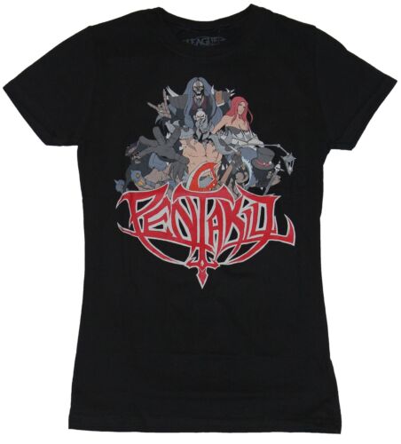 League of Legends Girls Juniors  T-Shirt - Pentakill Group Pic Metal Logo - Afbeelding 1 van 1