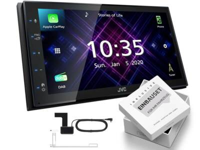 JVC KW-M565DBT DAB+ Carplay Autoradio für Subaru Outback 2009-2015