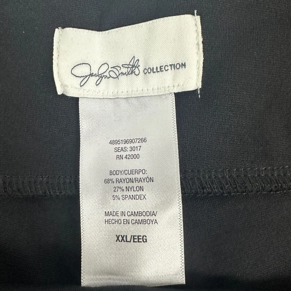 Leggings negros para mujer de la colección Jaclyn Smith talla XXL mezcla de rayón/nylon/spandex Foto 4 de 4