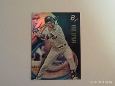 2018 Bowman Platinum #1.1 Base Kris Bryant (Batting) Chicago Cubs Baseball Card.