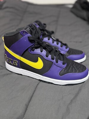 Nike Dunk Premium EMB High Lakers Size 10