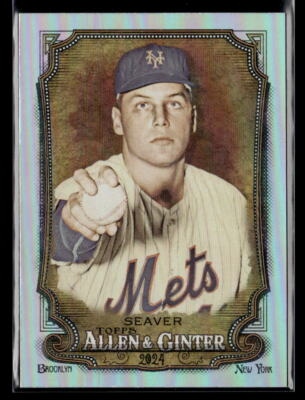 Tom Seaver - 2024 Topps Allen & Ginter Silver Portrait Hot Box Foil #151 Mets