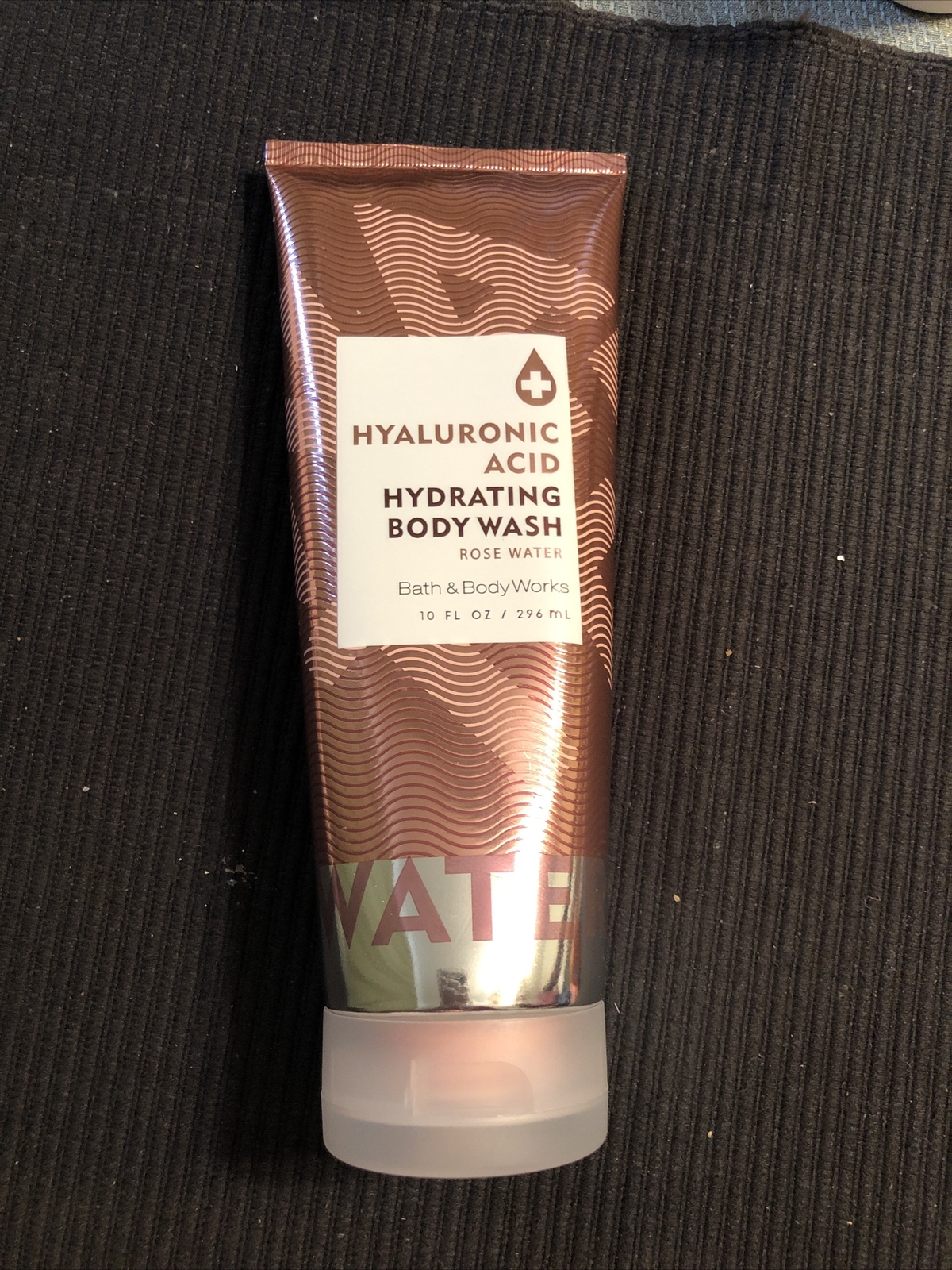 BBW Hyaluronic Acid Hydrating Body Wash Rose Water 10 oz (RARE/RETIRED