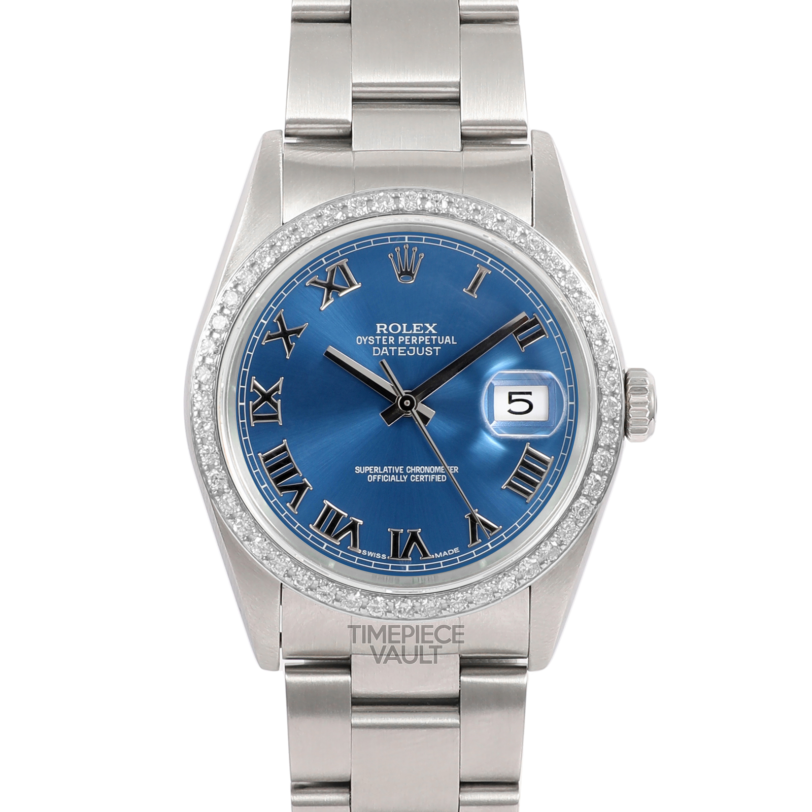 ROLEX MEN DATEJUST OYSTER STEEL NAVY