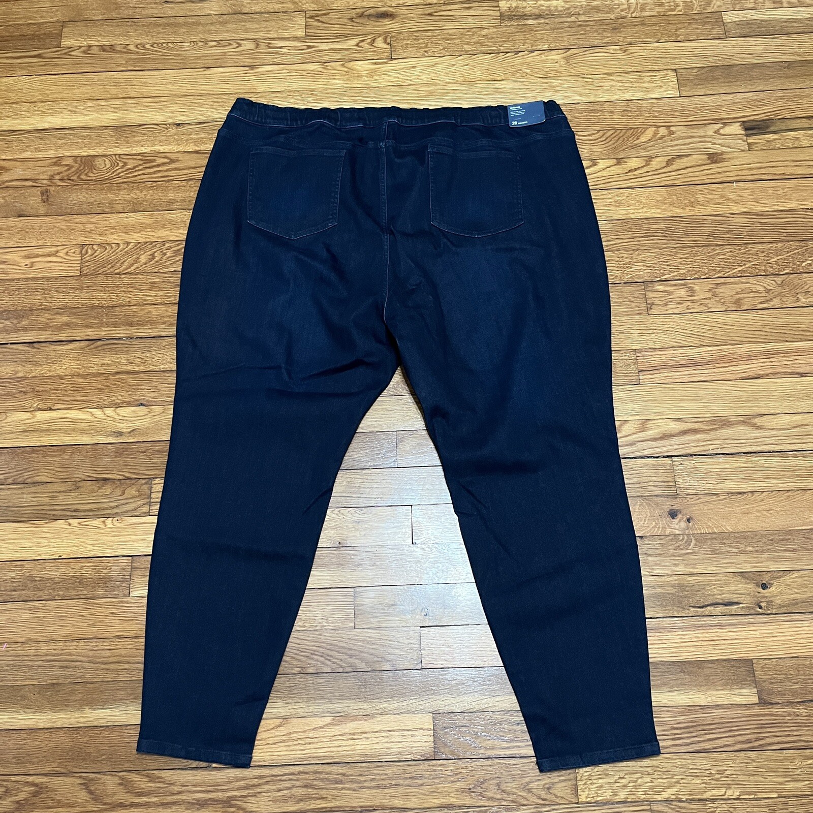 Plus Size Denim Leggings With Pockets