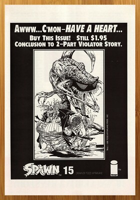 1993 Image Comics Spawn Print Ad/Poster Violator Clown Todd McFarlane Art 90s