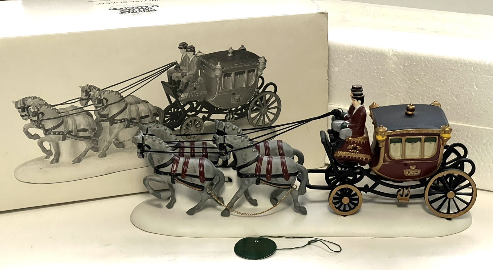vintage Dept. 56 Dickens Village ROYAL COACH 1989 Original Box #5578-6 Retired