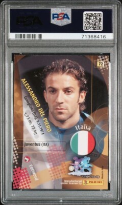 2002 Panini World Cup - Alessandro Del Piero #72 for sale online