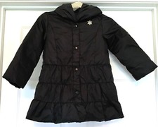 Gymboree Girls Black Lightweight Puffer Jacket, Size S 5/6, Side Pockets