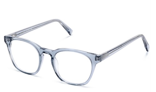 New WARBY PARKER Felix N 371 47mm Pacific Crystal Eyeglasses Frames - Picture 2 of 3