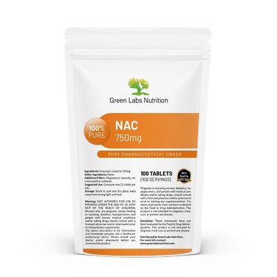 NAC 750 mg Tablets   High Strength, Liver Detox, Antioxidant & Immune Support