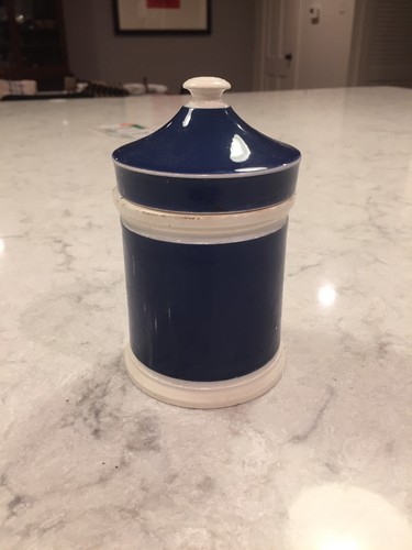 Beautiful Antique Blue Apothecary Pharmacy Jar : PIL.FERR.COMP. - Picture 12 of 12