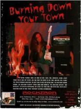 1996 ROCKTRON Amplifiers Cabinets Processors NEIL ZAZA Vintage Print Ad 