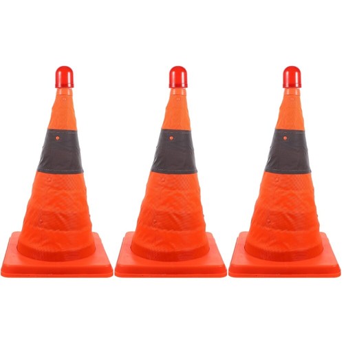 1/2/3 POP UP SAFETY CONE 18" HIGH VISIBILITY EMERGENCY ROAD TRAFFIC