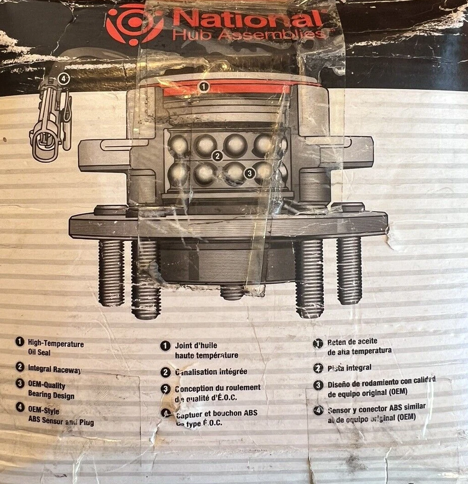 Conjunto de cojinete de rueda y buje National 513087 Foto 4 de 4