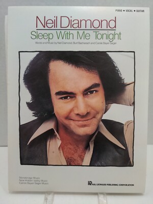 Sleep With Me Tonight Neil Diamond Sheet Music Piano Voice Guitar 80 Pop NOS F1G