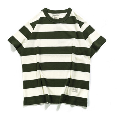 Vintage Men Prisoner Striped T-Shirts Causal Motorbike Short