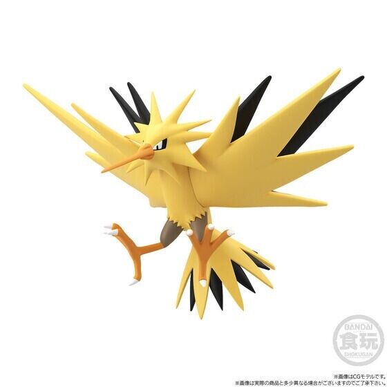 BANDAI POKEMON SCALE WORLD Kanto edition Articuno Zapdos Moltres 1/20  Figure