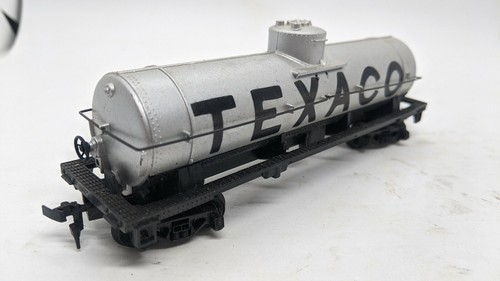 TYCO HO: TEXACO TANK CAR, SILVER. HONG KONG VINTAGE - Picture 2 of 6