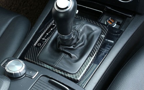 ABS Carbon Fiber Inner Gear Shift Panel Cover Trim For Benz GLK 2009-2011 2012 - Picture 7 of 9