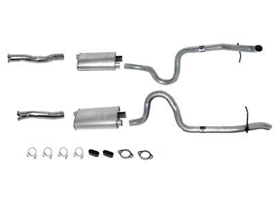 Dual Muffler Exhaust System Dual Tail Pipes for Ford Mustang GT 1987-1993 5.0L