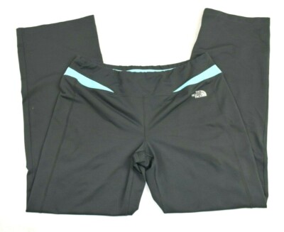 Women's North Face Gray Aqua Leggings Size Large RN 61661