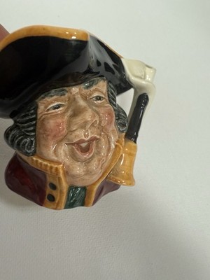 Royal Doulton Town Crier Small Jug Mug Made In England 2.5 Inches Tall Vintage