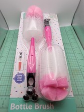 Disney Baby Brand: Set Of 2 Mickey Mouse Bottle Brushes - New With Free Shipping