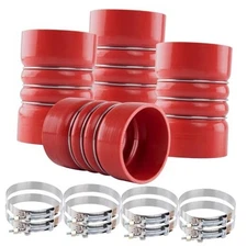 Silicone Charge Air Cooler Hump Hose 4" X 6" Heavy Duty Intercooler 4" x 6" Red