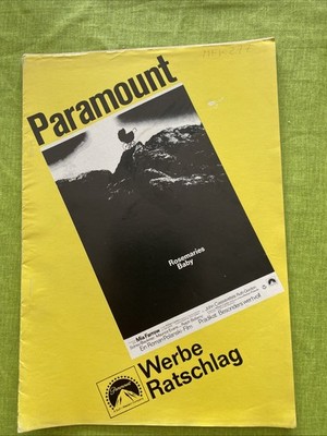 Paramount Werberatschlag  Rosemaries Baby  USA 68  Mia  Farrow  John Cassavetes