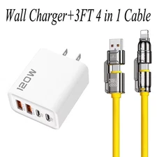 120W Fast Charging Block Type C Wall Charger For iPhone 17 16 Pro Max 15 14 13 8