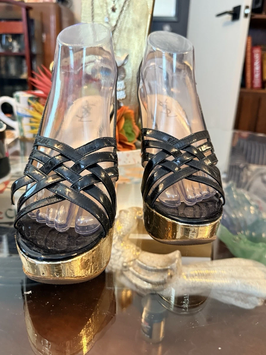 25+ Saint Laurent Black Wedge Heels for Women for sale | Updated