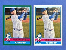 NICK MADRIGAL 2025 Topps Heritage GREEN BORDER #375 and Base #375