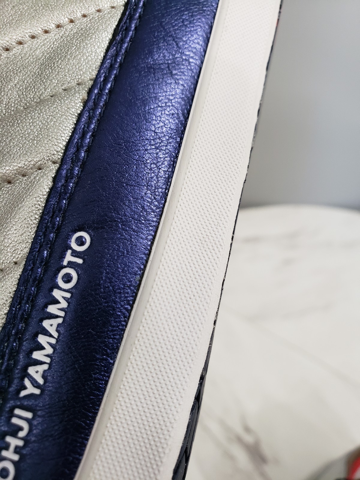 NEW NO BOX US 14.5 Men Yohji Yamamoto Y-3 Honja Low Metallic Silver sneaker shoe image 9