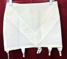 Xl Vintage JC Penney 1056 mesh firm control bottom girdle garter Sissy Pinup