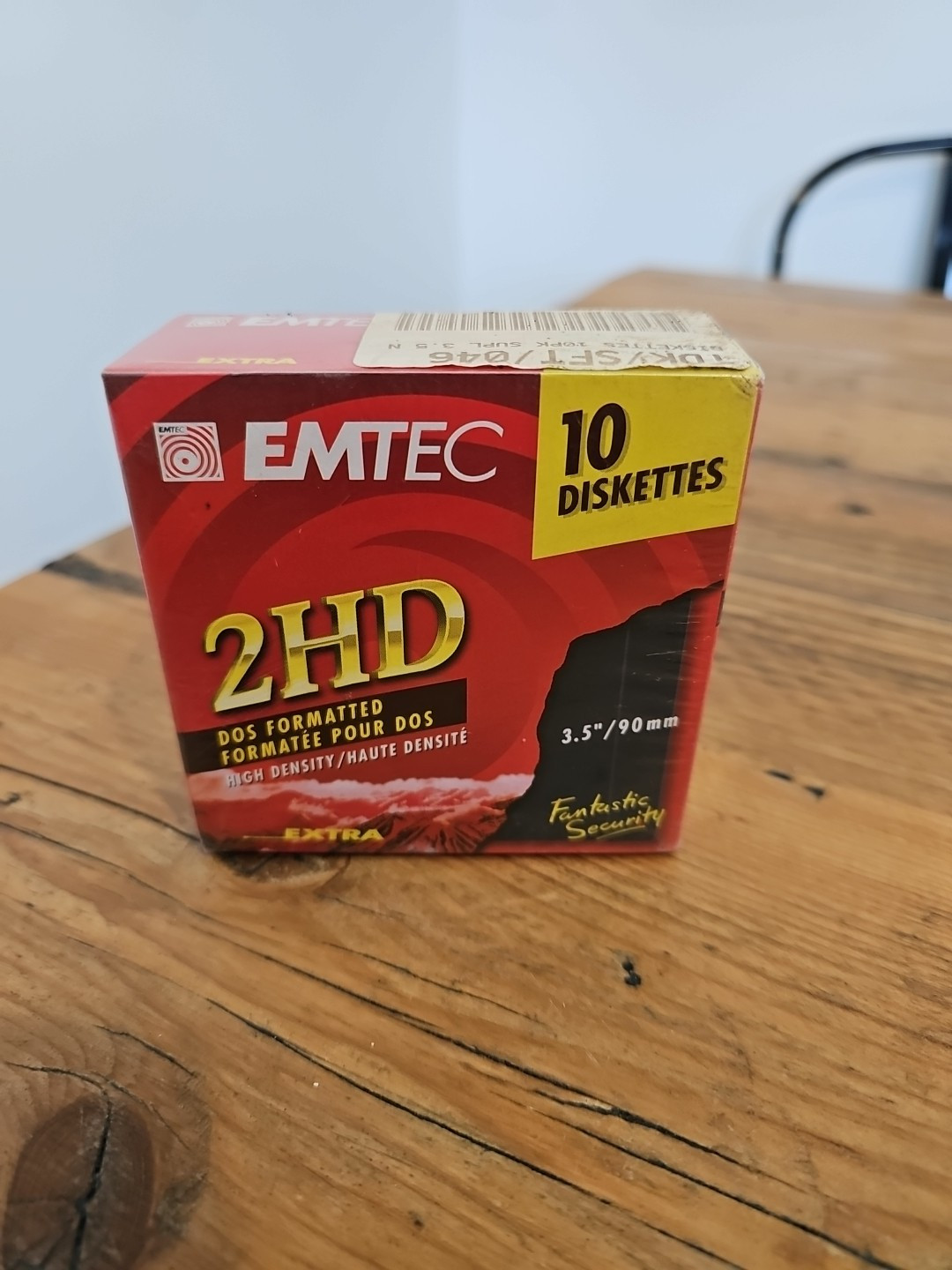 10x EMTEC Floppy Disk 2HD 3.5"" DOS IBM Formatted Diskettes Extra Sealed Pack NEW