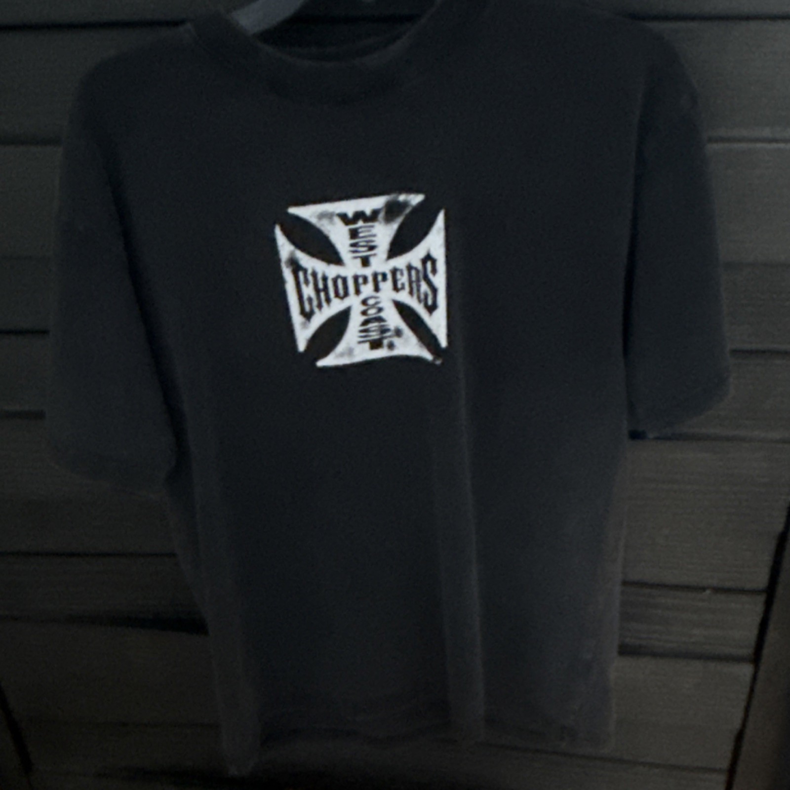West Coast Choppers Men's Black Graphic Logo Biker Short Sleeve T-Shirt