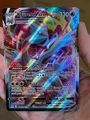 POKEMON KYUREM VMAX 049/196 ULTRA RARE FULL ART LOST ORIGINS NM CARD